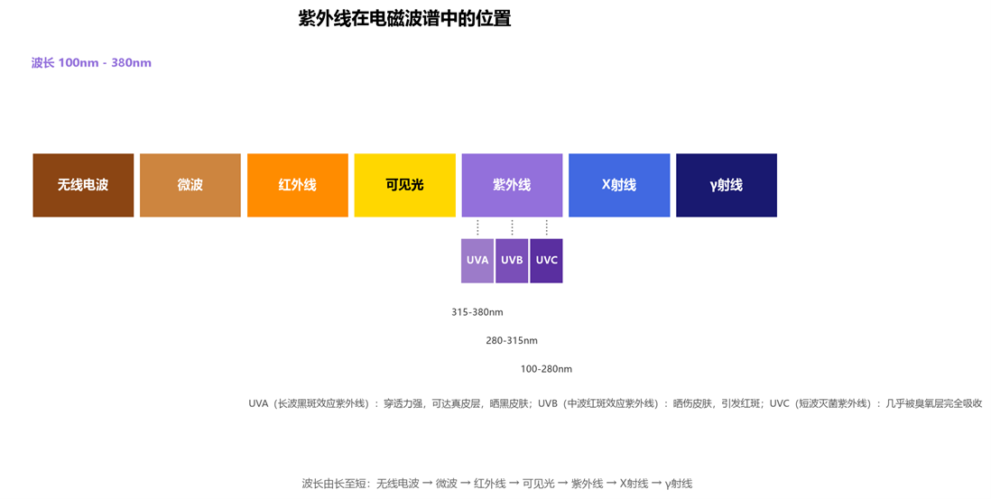 紫外线的位置